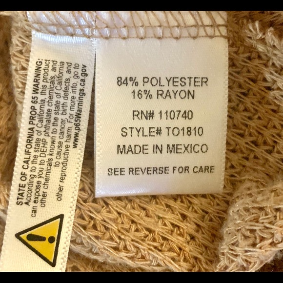 Lady’s Batwing Style Cropped Top w/Drawstring Tie - Picture 8 of 8